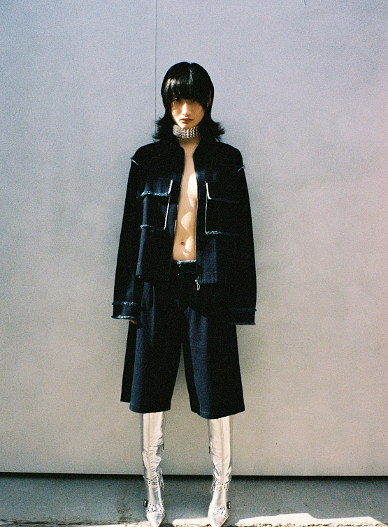 Джинсовый овершот Jungles Jungles Distressed Trucker Denim