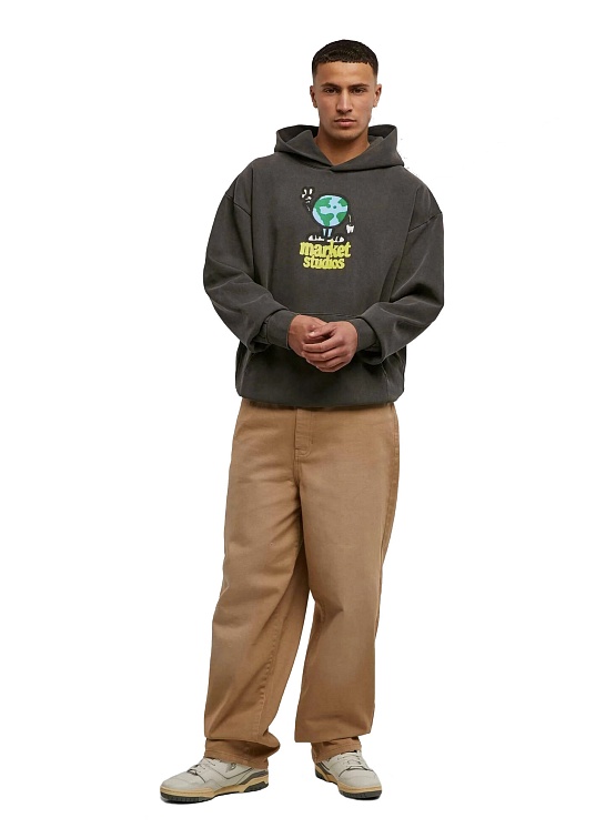 Худи MARKET World Peace Hoodie Washed Black