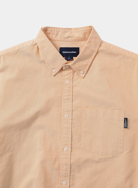 Рубашка thisisneverthat Oxford S/S Shirt Apricot