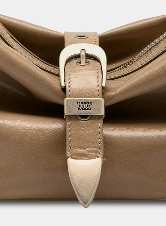 Женская сумка MARGESHERWOOD Belted Hobo Medium Mud Crinkle