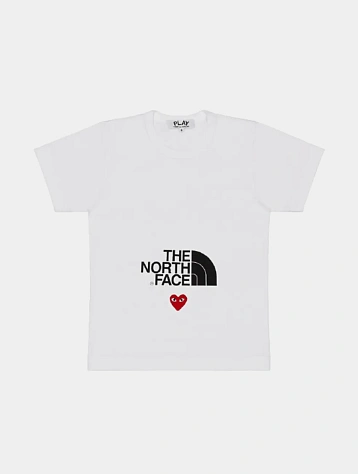 Футболка Comme des Garçons PLAY The North Face x Play White