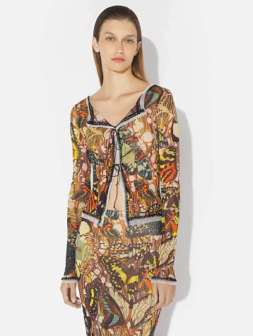 Женский топ Jean Paul Gaultier Re-Edition: "Papillon" Yellow/Multi