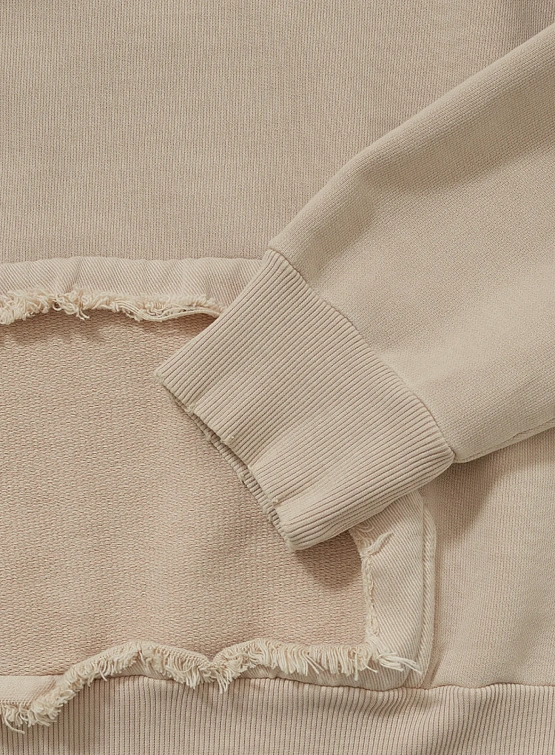 Худи PIET Distressed Cut Out Beige