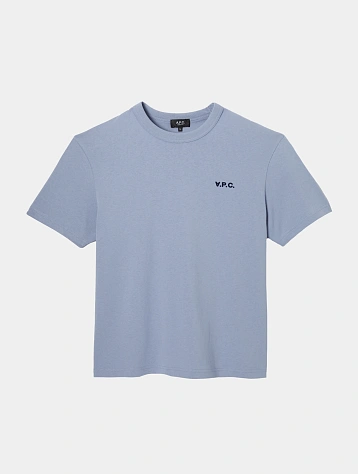Футболка A.P.C. Boxy Petit VPC Blue Gris/Dark Navy