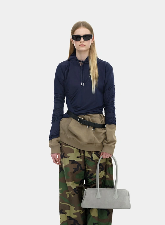 Сумка OSOI Boat Wide Suede Gray