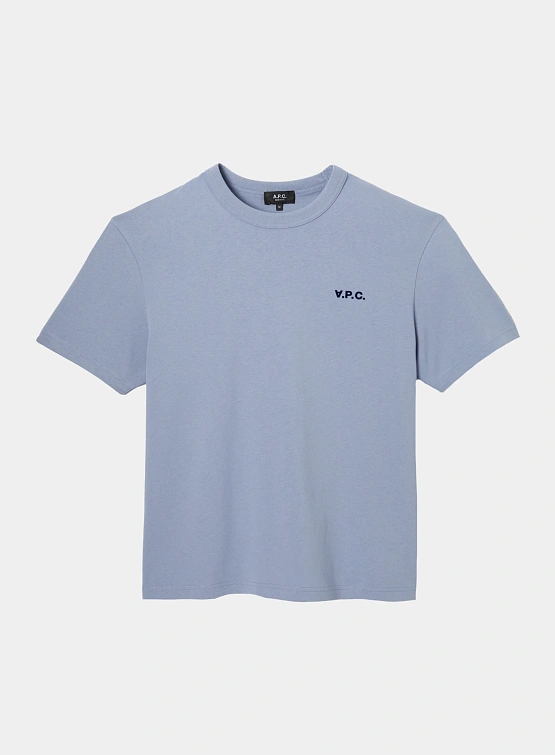 Футболка A.P.C. Boxy Petit VPC Blue Gris/Dark Navy