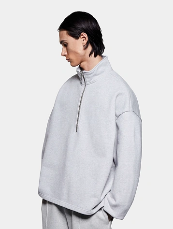 Халф-зип MKI MIYUKI ZOKU 800 GSM Superweight Grey