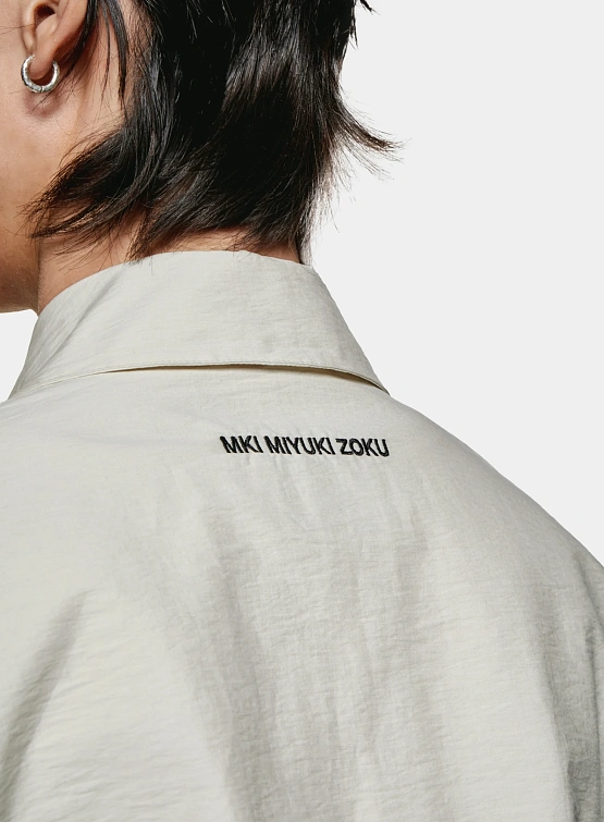 Ветровка MKI MIYUKI ZOKU Washed Cotton Nylon Box Bone