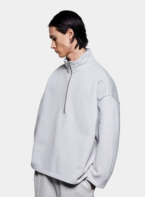 Халф-зип MKI MIYUKI ZOKU 800 GSM Superweight Grey