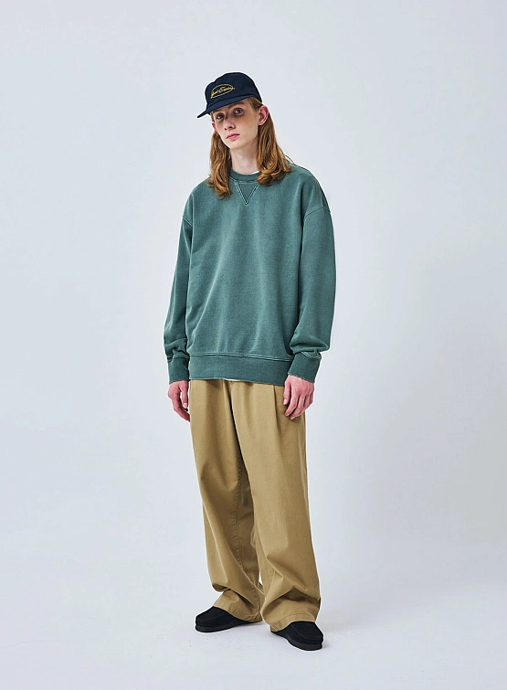 Свитшот Uniform Bridge Basic Dyeing Sweatshirt Pigment Green