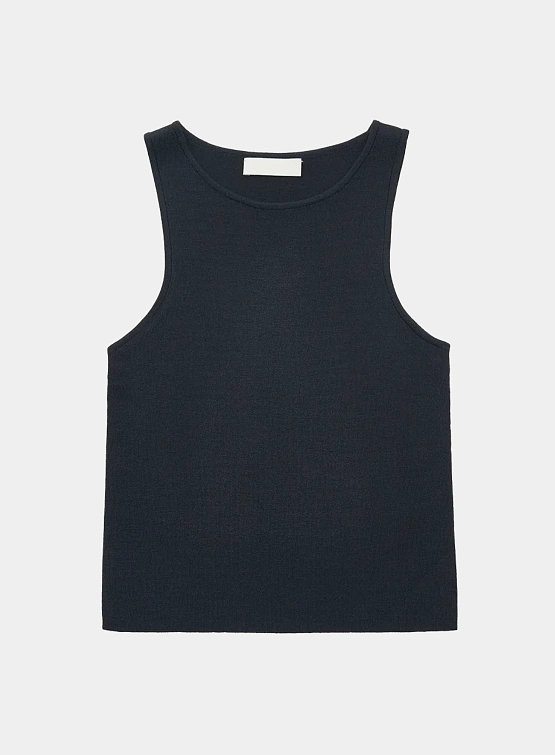 Женский топ AMOMENTO Cut-Out Sleeveless Top Dark Navy