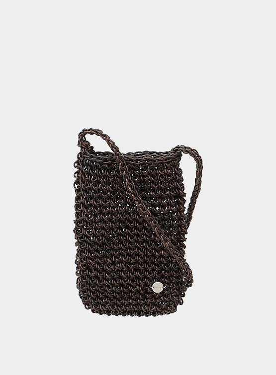 Сумка AMOMENTO Mini Handmade Leather Net Brown