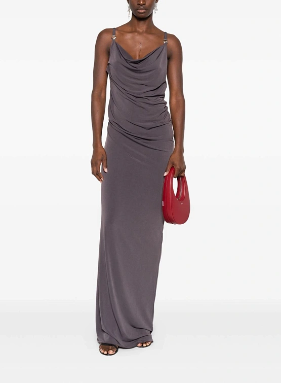 Женское платье Coperni Logo Dress Brown