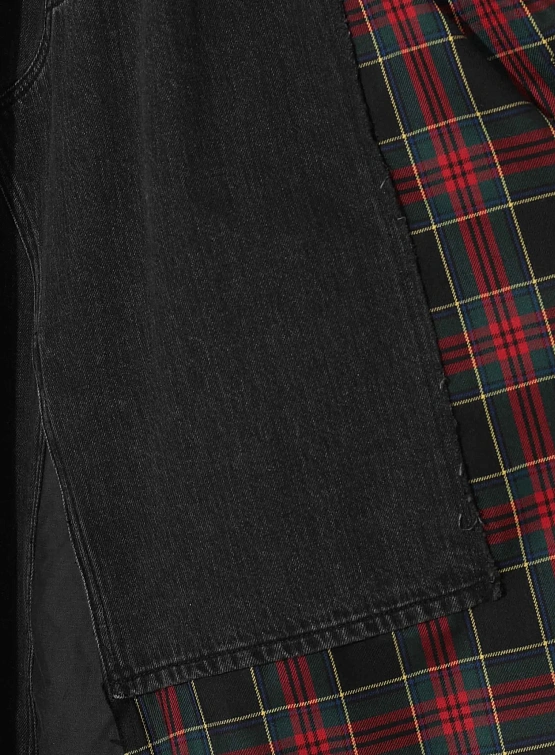 Женская юбка UNDERCOVER Tartan Denim Black