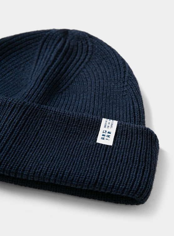 Шапка ANGLAN Label Essential Beanie Navy