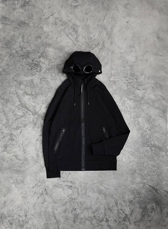 Зип-худи C.P. Company Diagonal Raised Goggle Black