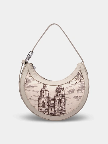 Сумка Marine Serre Regenerated Tote Bags Eclips Mini Ecru