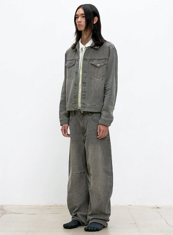 Джинсы COOR Embossed Washed Deep Curved Washed Brown