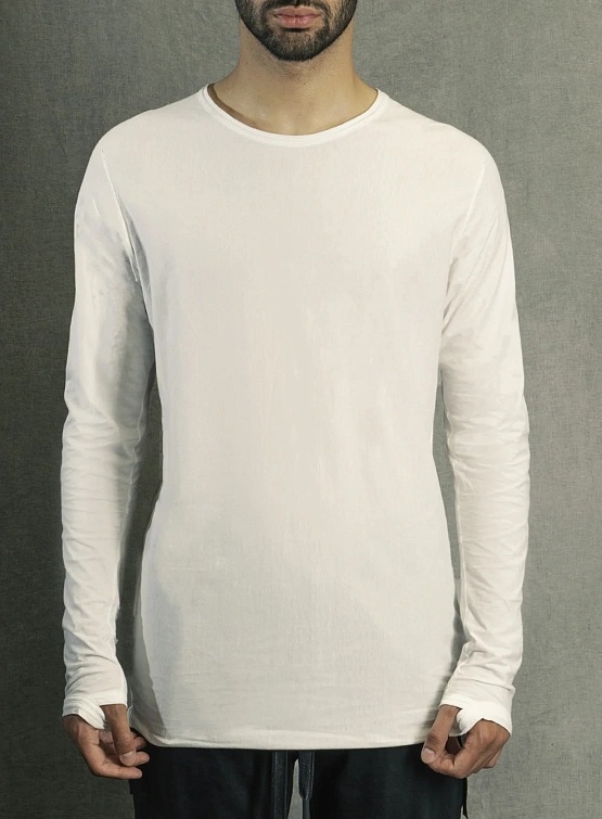 Лонгслив ISAAC SELLAM Horizon LST-Jersey H-26 Blanc