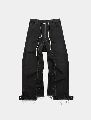 Джинсы ARNODEFRANCE Raw Edge Baggy Washed Black