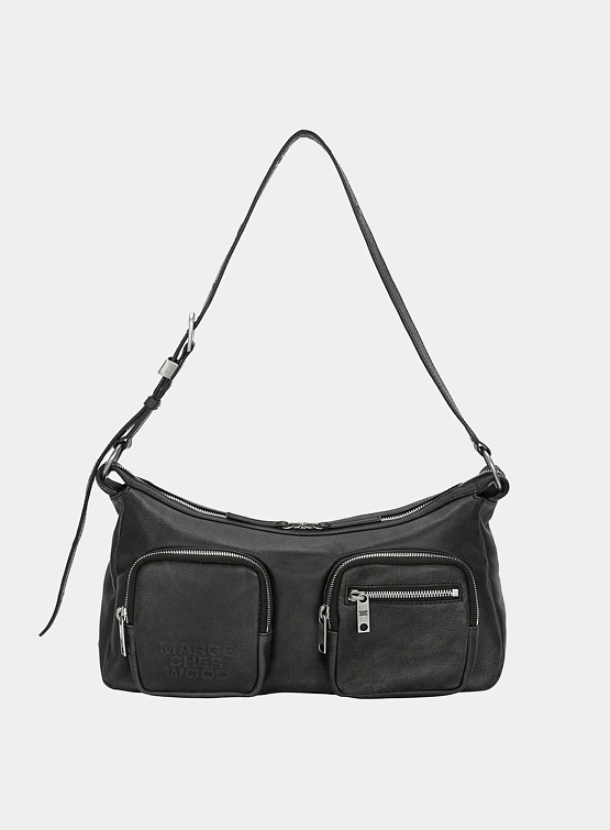 Сумка MARGESHERWOOD Outpocket Hobo Washed Black