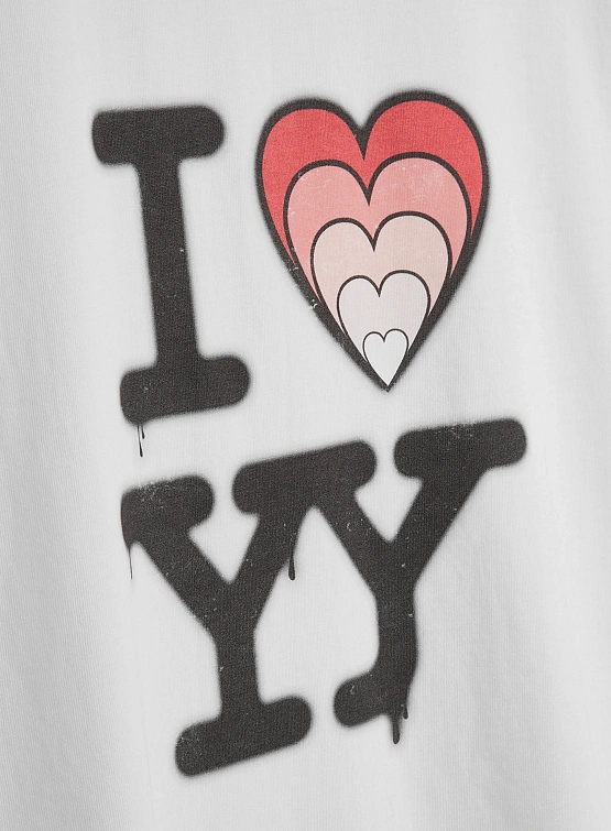 Футболка OPEN YY I Love YY Box Tee White