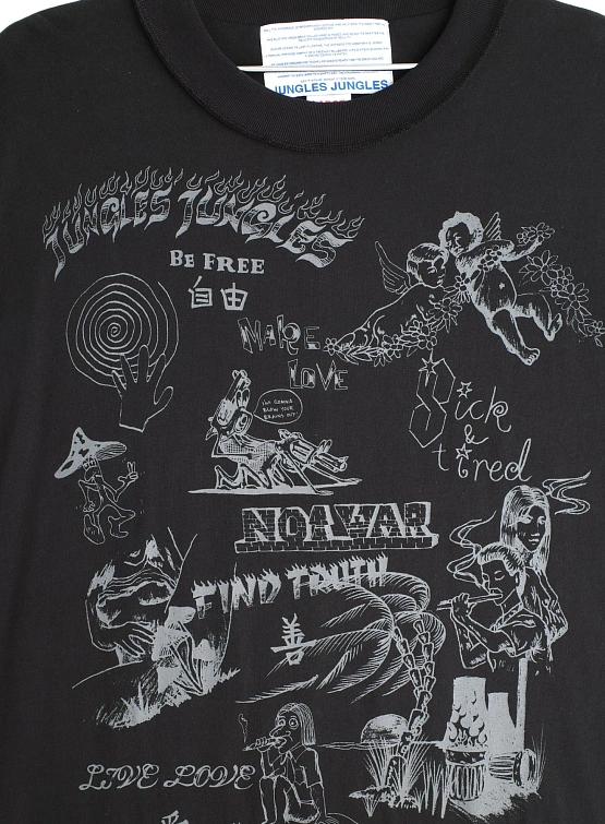 Футболка Jungles Jungles Scribbles Tee Black