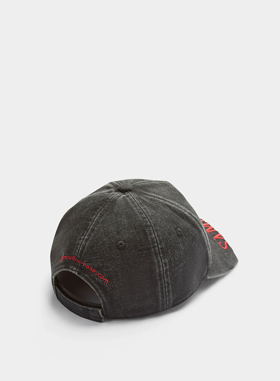 Кепка Martine Rose Cut Peak Back Cap Black