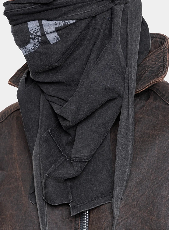 Балаклава ARNODEFRANCE Ninja 'ADF' Washed Black