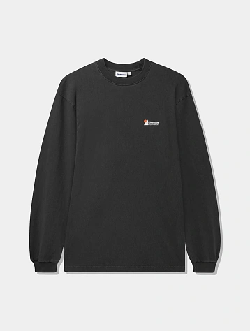 Лонгслив Butter Goods Pigment Dye L/S Tee Washed Black