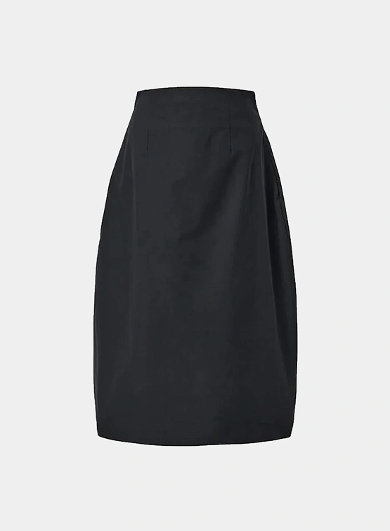 Женская юбка AMOMENTO Curved Silhouette Black