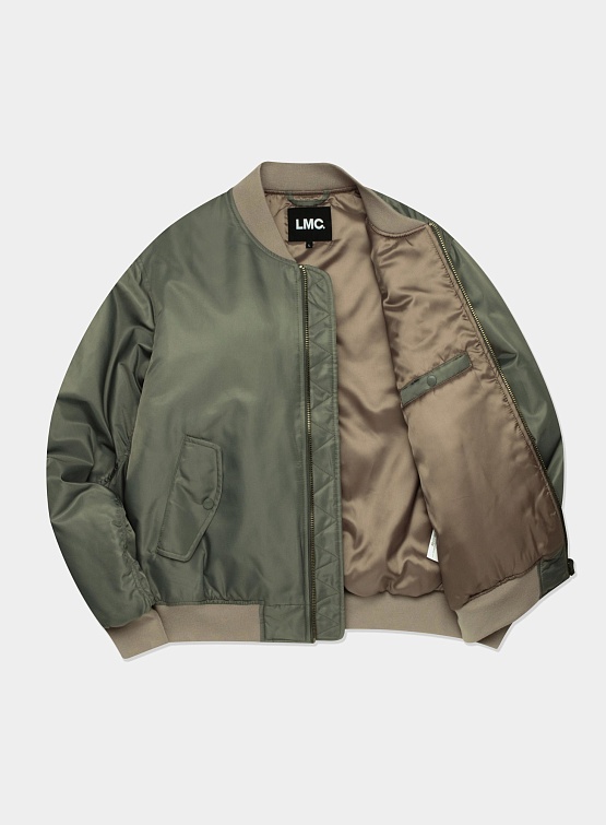 Бомбер LMC Wheel MA-1 Jacket Gray Khaki