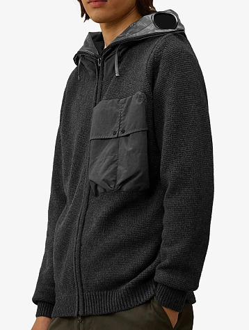 Кардиган C.P. Company Lambswool Mixed Explorer Dark Shadow