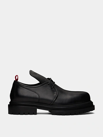 Дерби 424 Low Top Leather Black