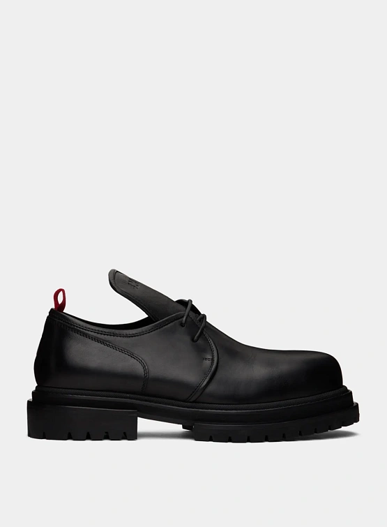 Дерби 424 Low Top Leather Black