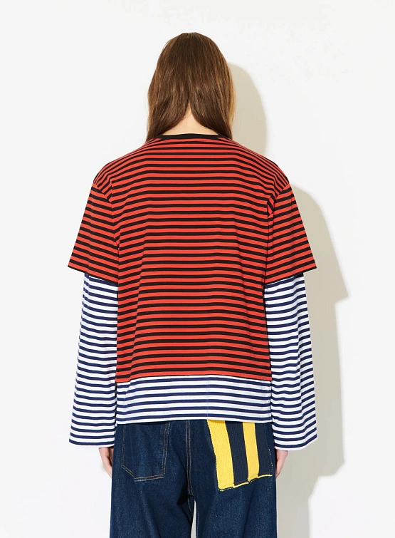 Лонгслив Charles Jeffrey Loverboy Patch L/S Red