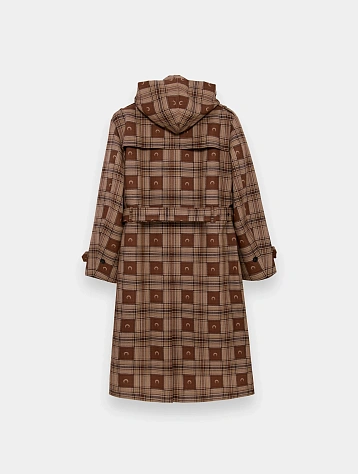 Тренч Marine Serre Moon Checks Jacquard Light Brown