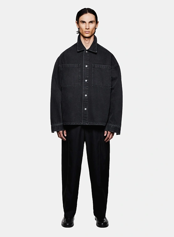 Овершот MKI MIYUKI ZOKU Denim Box Wash Black