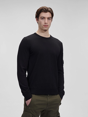 Джемпер C.P. Company Cotton Crepe Crew Neck Black