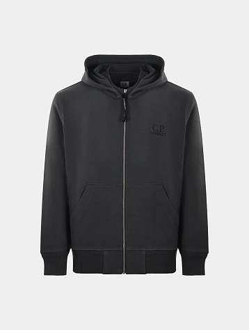 Зип-худи C.P. Company Diagonal Raised Fleece Logo Dark Shadow