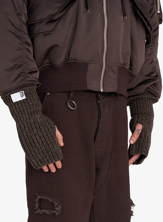 Митенки Études Wool Dk Brown