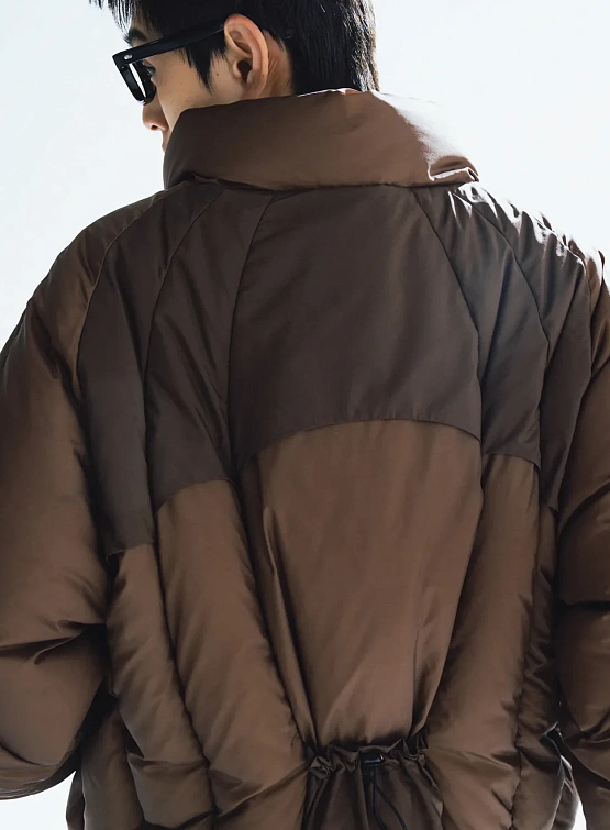 Пуховик ANGLAN Iconic Balloon Incision Down Brown