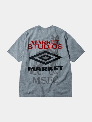 Футболка MARKET x UMBRO RUNNING MAN TEE Grey