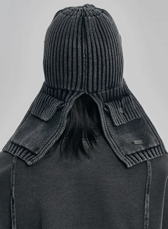 Шапка AJOBYAJO Washed Knit Trooper Charcoal