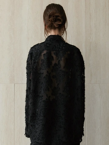 Женская блузка EPINGLER Sheer Jacquard Black