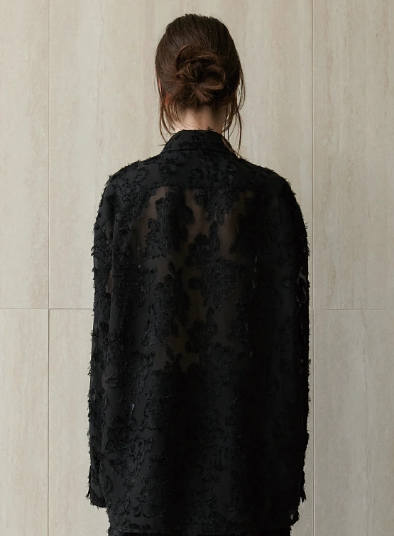 Женская блузка EPINGLER Sheer Jacquard Black