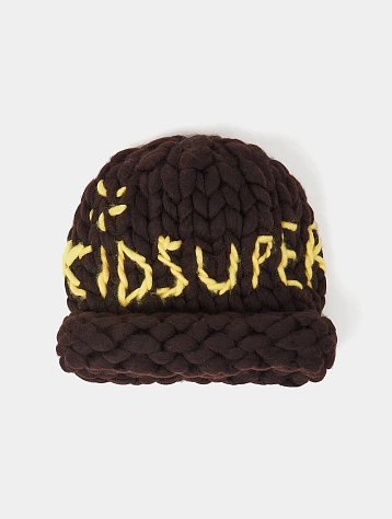 Шапка KidSuper Hand Knit Chunky Brown