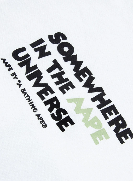 Футболка AAPE X Disney Mickey Green Graphic White