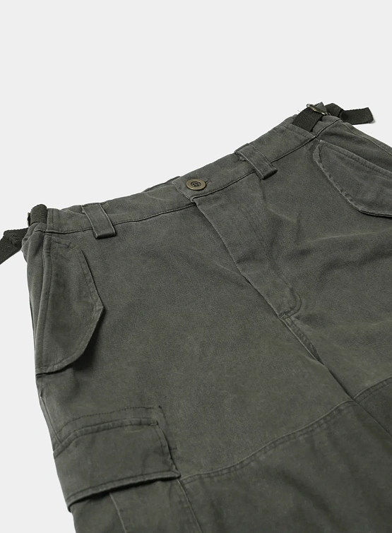 Шорты FrizmWORKS Faded Cotton Cargo Olive