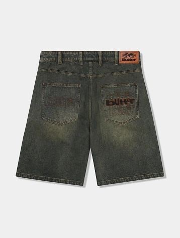 Шорты Butter Goods Warped Shorts Dirty Wash Indigo